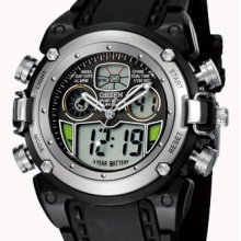 Ohsen Dual Time Alarm Analog Digital Fasion Smart Cool Mens Boy Sport Watch