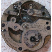 Old Pocket Watch Movement Parkinson Key Wind 37,5 Mm. To Restore
