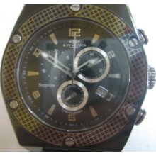 Oniss Men's Watch Chrono Torque G-2 Ip Blk Rou Ceramic Sapphire Original Edition