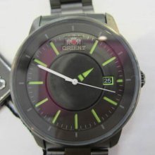 Orient Japan Men's Watch Automatic 21 Jewels Allstainless S Ip Black Rou Japan