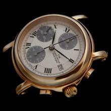 Original Claude Meylan Swiss Automatic Chronograph Sapphire Back Men's