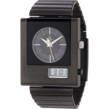 Original Penguin Op 3013 Bk Joey Black Analog Digital Dial Black Plated Watch