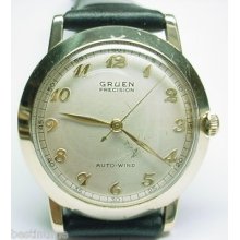 Origininal Vintage 1950s Men Gruen Precision Bumper Auto-wind Watch Service 470