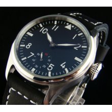Parnis 47mm Men Black Dial Luminous Manual Mechanical Watch Special 6 6498