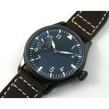 Parnis Pvd Black Dial 44mm Special9 Hand Winding Watch 6497 E645