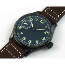 Parnis Pvd Black Dial 44mm Special9 Hand Winding Watch 6497 E702