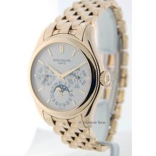 Patek Philippe Mens 5136j 18k Yellow Gold Watch Perpetual Calendar Moon 5136