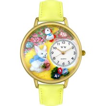 Personalized Easter Bunny Unisex Watch - Gold