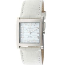 Peugeot Women's Silvertone Leather Strap