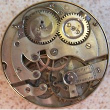 Pocket Watch Movement Anonymous 46 Mm. In Diameter Some Parts Missing