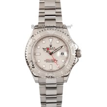 Pre-owned Rolex Men's Yachtmaster Stainless Steel Grey Watch 16622