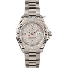 Pre Owned Rolex Men's Yachtmaster Stainless Steel and Platinum 16622