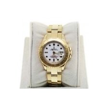 Pre-Owned Rolex Yachtmaster 12707 YG Ladies Yachtmaster Watch