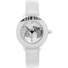 Prima Classe Women's PCD 947/BB Round Stainless Steel White Leath ...