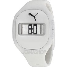 Puma Fuse Digital Dial White Silicone Unisex Watch Pu910921002