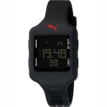 Puma Slide Small Black/red Logo Square Digital Watch Mens/womens Warranty