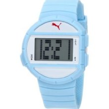 Puma Women's Pu910892008 Half-time Small Digital Light Blue Watch