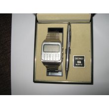RARE ,Vintage , SEIKO C-153 , LCD , Digital Calculator Watch