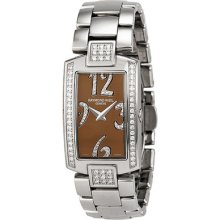 Raymond Weil Shine Diamond Bronze Dial Steel With Cream Strap Ladies Watch