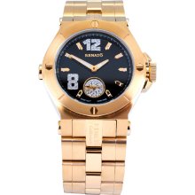 Renato Men's Stainless Steel Diamond Wilde-Beast Watch (Goldtone)