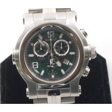 Renato Trex W/gorgeous Green Dial Swiss Movement Rare Find Aprox 50 M.m.w Case