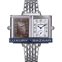 Reverso Duetto Classique (Steel / Grey / Diamonds / Steel)
