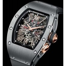 RM 037 Automatic (Titanium-RG / Skeleton / Rubber Strap)