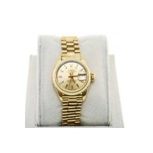 Rolex 18K Yellow Gold Ladies Presidential 69178 Champagne Dial Watch