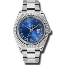 Rolex 41mm Datejust II 116334 Blue