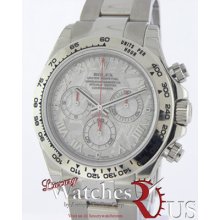 Rolex Daytona 116509 18k White Gold Meteorite Dial - F Serial