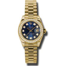 Rolex Lady Diamond President 26mm 179138 BLDP Womens Watch