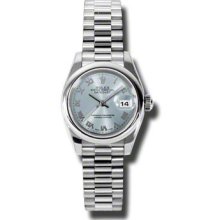 Rolex Lady Platinum President 179166 GBRP Watch