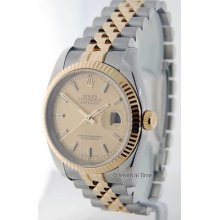 Rolex Mens Datejust 116233 D 18k & Steel Watch Box/papers Jewels In Time