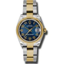 Rolex Oyster Perpetual Datejust 178243 blcao Women's Watch