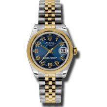 Rolex Oyster Perpetual Datejust 178243 blcaj Women's Watch