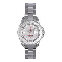Rolex Oyster Perpetual Lady Yacht-Master Unworn Platinum & Stainless Steel Platinum Dial