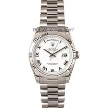 Rolex President 18k White Gold 118239