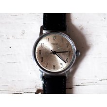 Russian watch Soviet watch Men watch Mechanical watch - silver clock face watch -men's wrist 