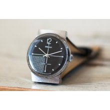 Russian watch Soviet watch Men watch Mechanical watch - black clock face watch -men's wrist 