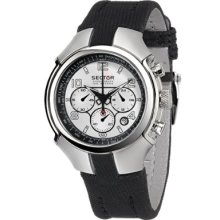Sector 195 Series Men's Watch Analogue Quartz Chronograph With Black Fabric Strap - R3271695001