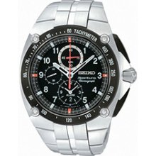Seiko 41mm Sportura Alarm Chronograph Timepiece