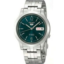 Seiko 5 Blue Dial Men`s Stainless Steel Automatic Watch