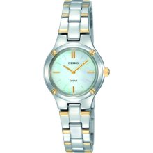 Seiko Ladies Solar Powered Mother-of-Pearl Watch