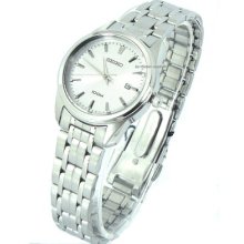 Seiko Ladies Stainless Steel Sxde63 Sxde63p1 Wr100m Authentic Usa Seller