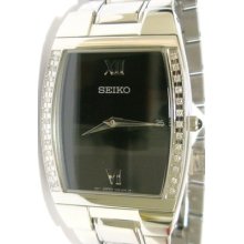 Seiko Mens Genuine 26 Diamond Silver Tone Dress Watch $999