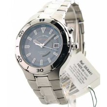 Seiko Men's Kinetic Blue & Gray Dial Stainless Steel SKA441