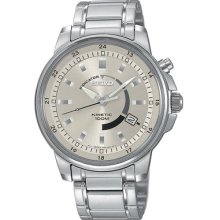Seiko Men's Ska379 Kinetic Silver-tone Watch