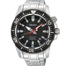 Seiko Men's Ska511 Stainless Steel Analog With Black Dial Watch