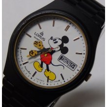 Seiko Mickey Mouse Dual Calendar Quartz Watch $195