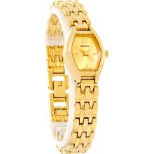 Seiko Quartz Ladies Champagne Dial Dress Watch SXG768